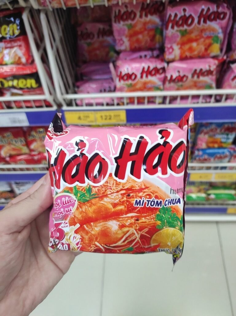 Hảo Hảo tôm chua cay instant noodles at Co.opmart