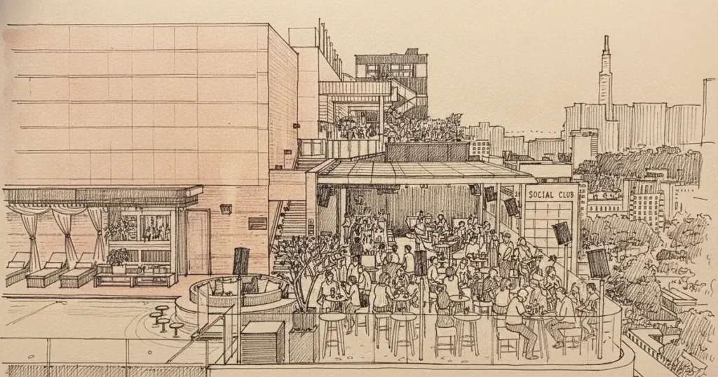 Social Club Rooftop Bar, District 3